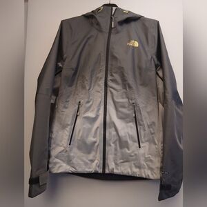 The North Face Women's Gray Hooded Rain Jacket .Size S